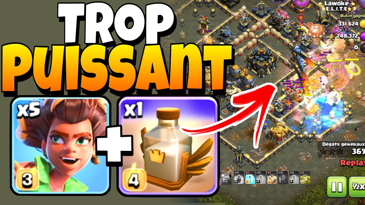 NOUVELLE M&Eacute;TA HDV17 ! La COMPO Cavali&egrave;re Sylvestre qui d&eacute;truit TOUT ! (Clash of Clans)