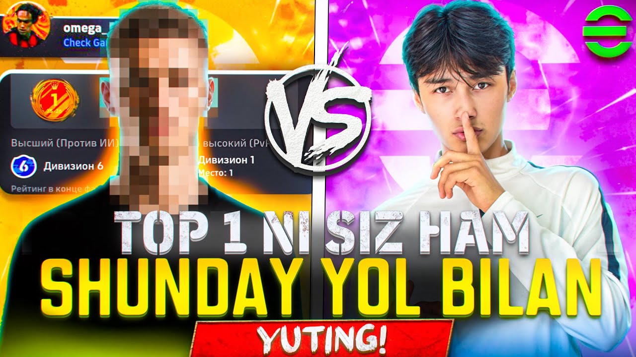 DIVISIONDAGI N1 OYINCHINI SIZHAM SHUNDAY YUTING!