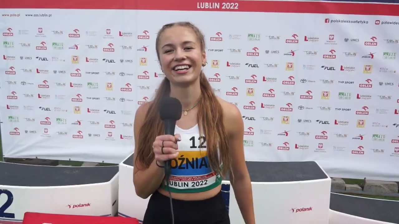 Maja Woźniak wygrywa 100 m w MP U16