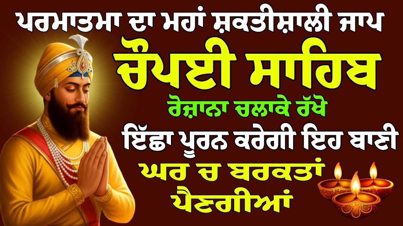 ਪ੍ਰਮਾਤਮਾਂ ਦਾ ਮਹਾਂ ਸ਼ਕਤੀਸ਼ਾਲੀ ਜਾਪ // Chaupai Sahib Paath // ਚੌਪਈ ਸਾਹਿਬ ਦਾ ਪਾਠ // ਚੌਪਈ ਦਾ ਪਾਠ // Chaupai
