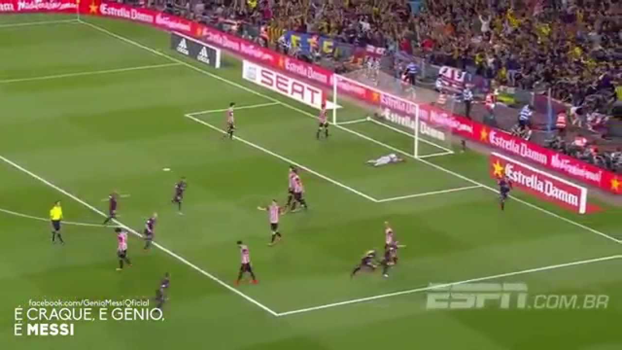 GOL ESPETACULAR DE MESSI | ATHLETIC BILBAO x BARCELONA