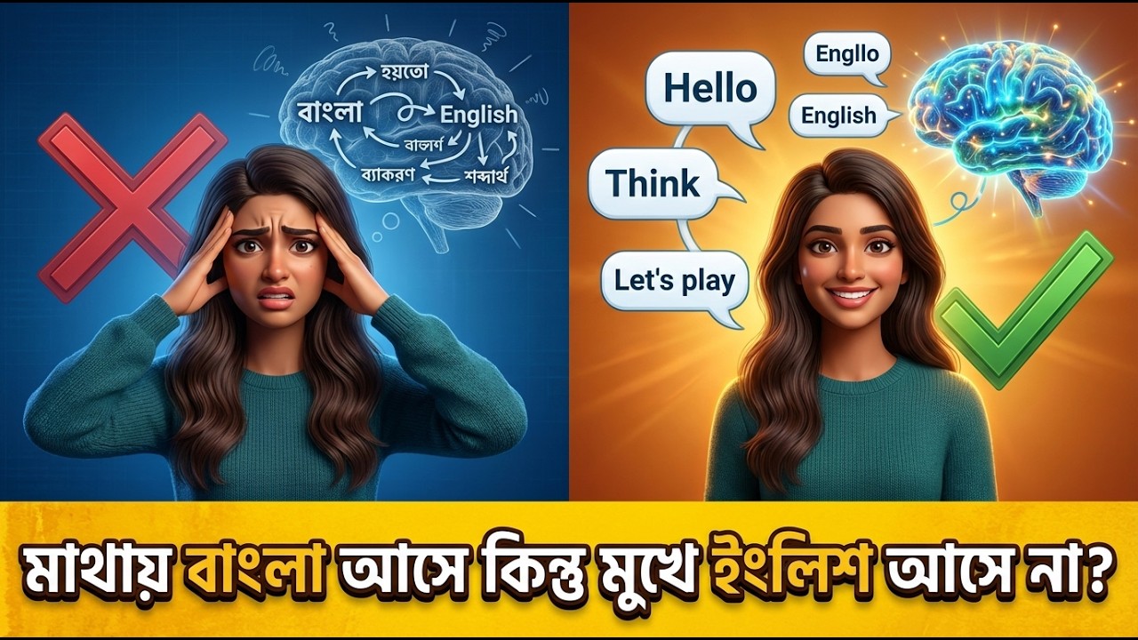 মাথায় বাংলা আসে কিন্তু মুখে ইংলিশ আসে না? আজই এই অভ্যাসটি পরিবর্তন করুন! | Learn to Think in English