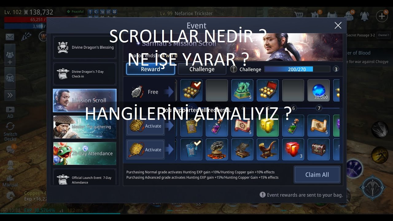 MIR4 SCROLLAR NE İŞE YARAR, HANGİLERİNİ ALMALIYIZ ?? (ÖDÜLLERİ DEĞİŞTİ). 3 EPİC PET YOLDA !!