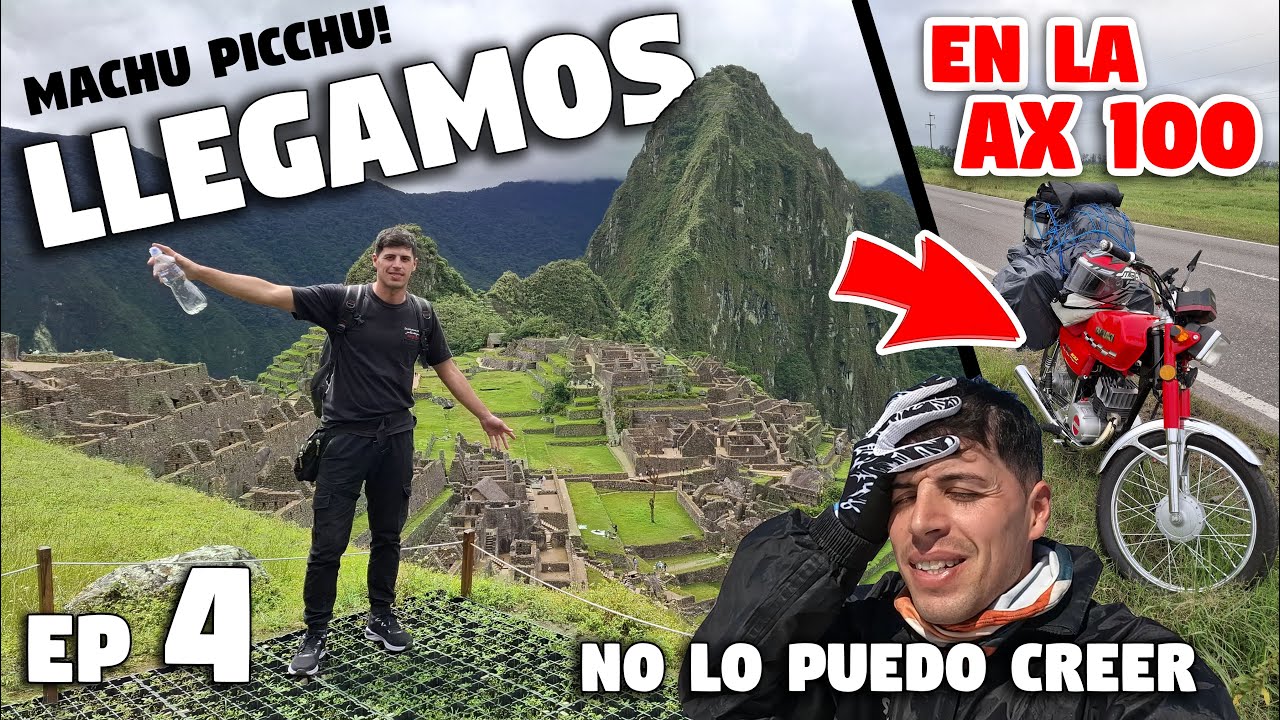 Llegamos a MACHU PICCHU ⛰️ en la SUZUKI AX100 !! - Episodio 4 #ax100 #motovlog #motoviajero