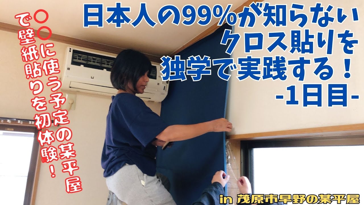 日本人の99％が知らないクロス貼りを独学で実践する！-1日目-【里山再生・土壌改善・開拓型農業アクティビティ里山体験受付中】