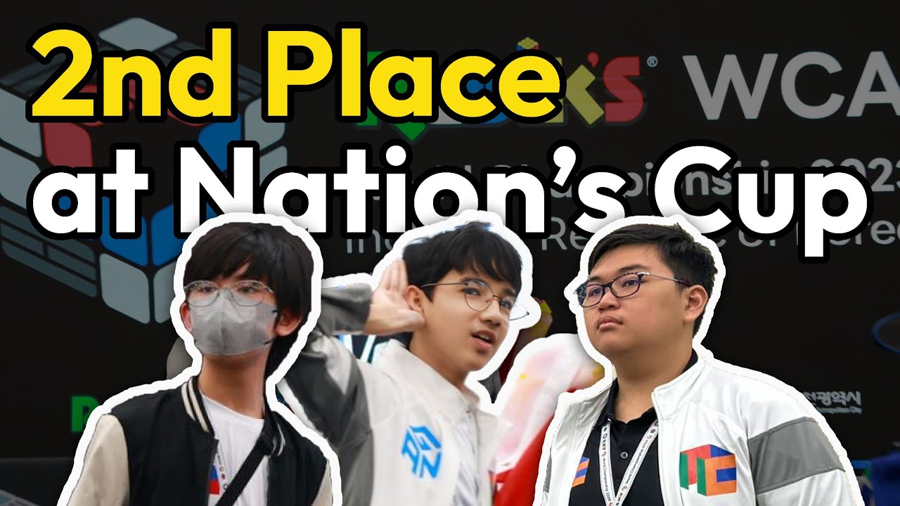 Team Philippines 1 at Rubik's Nation's Cup 2023! (Leo Borromeo, Sean Villanueva, Toby Litiatco)