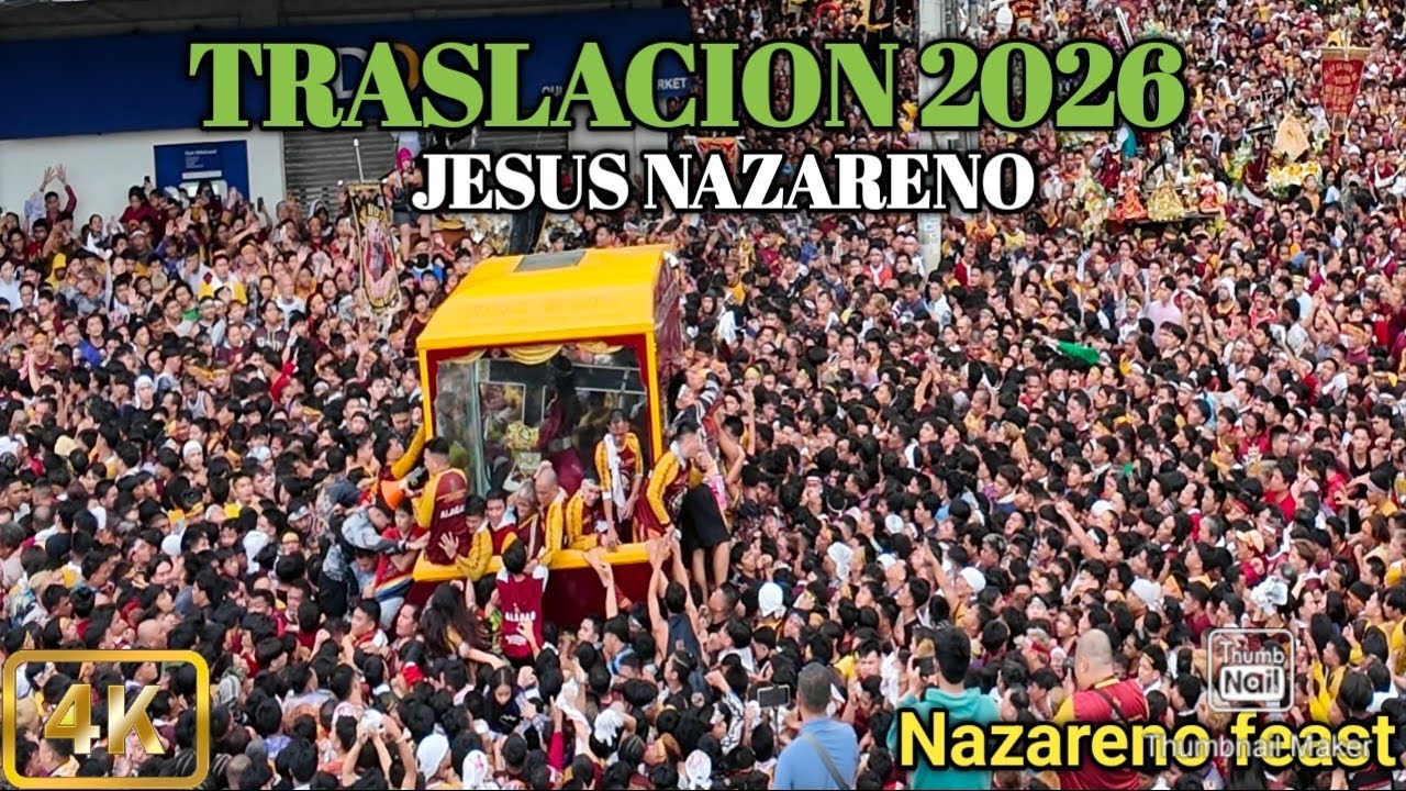 Millions of Jesus Nazareno Devotees Join Annual Traslacion|Nazareno 2026 Quiapo Manila [4K]