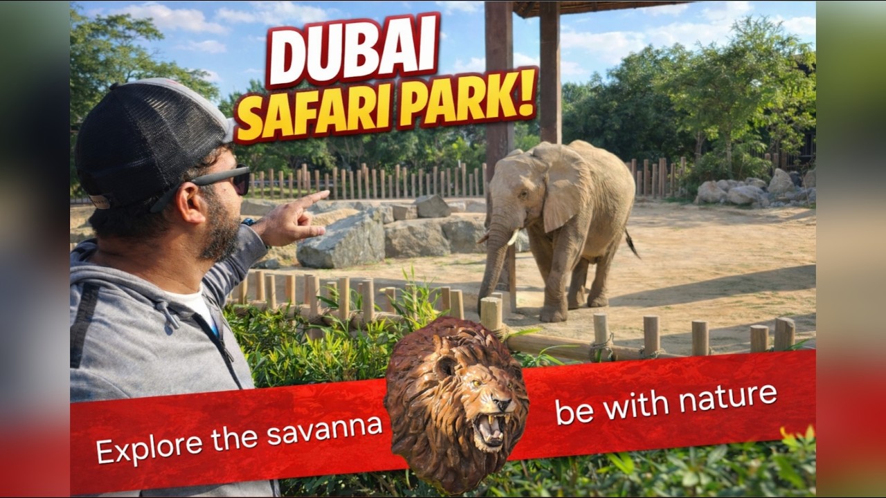 ​I Went to the LARGEST Safari Zoo in the Middle East! 🦁 (Dubai Safari Park 2026)