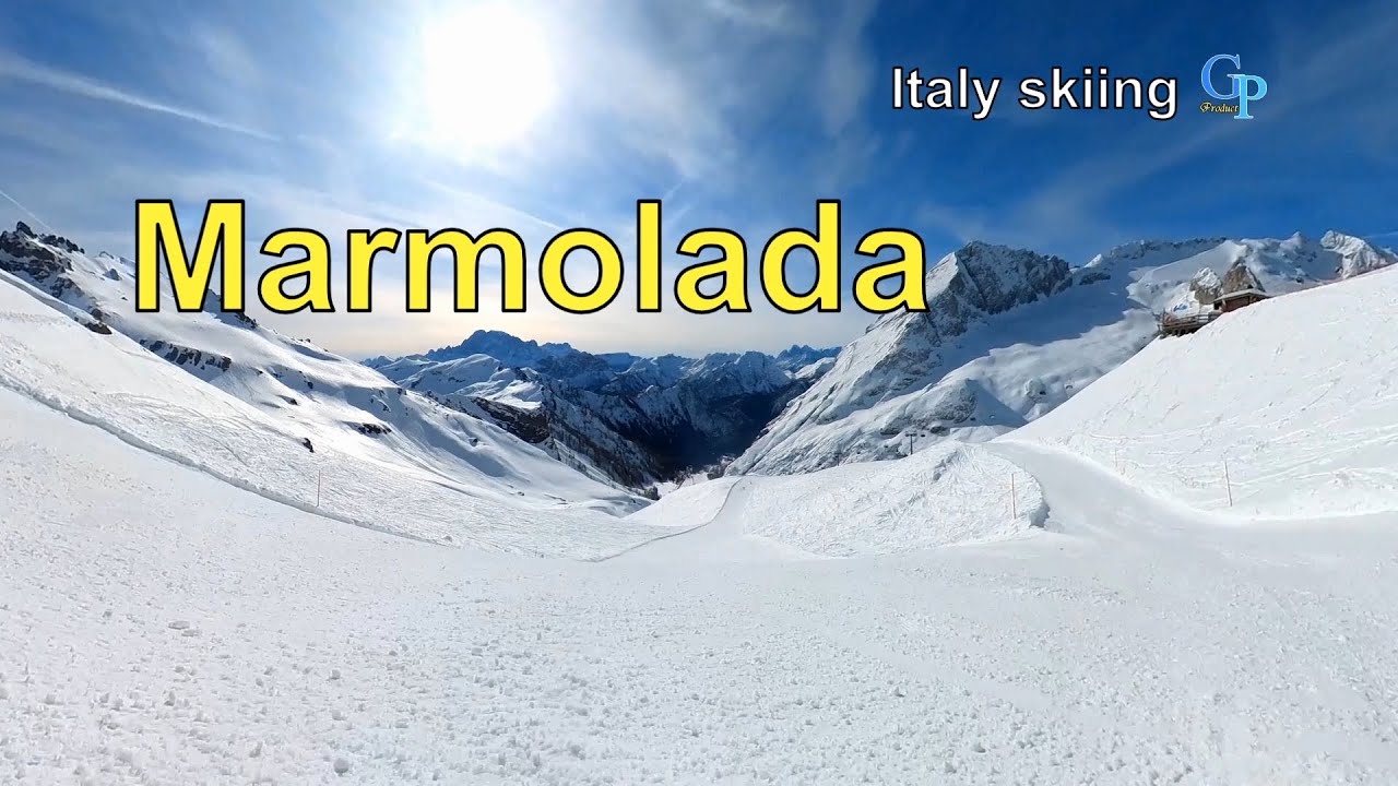 Italy Skijing Marmolada