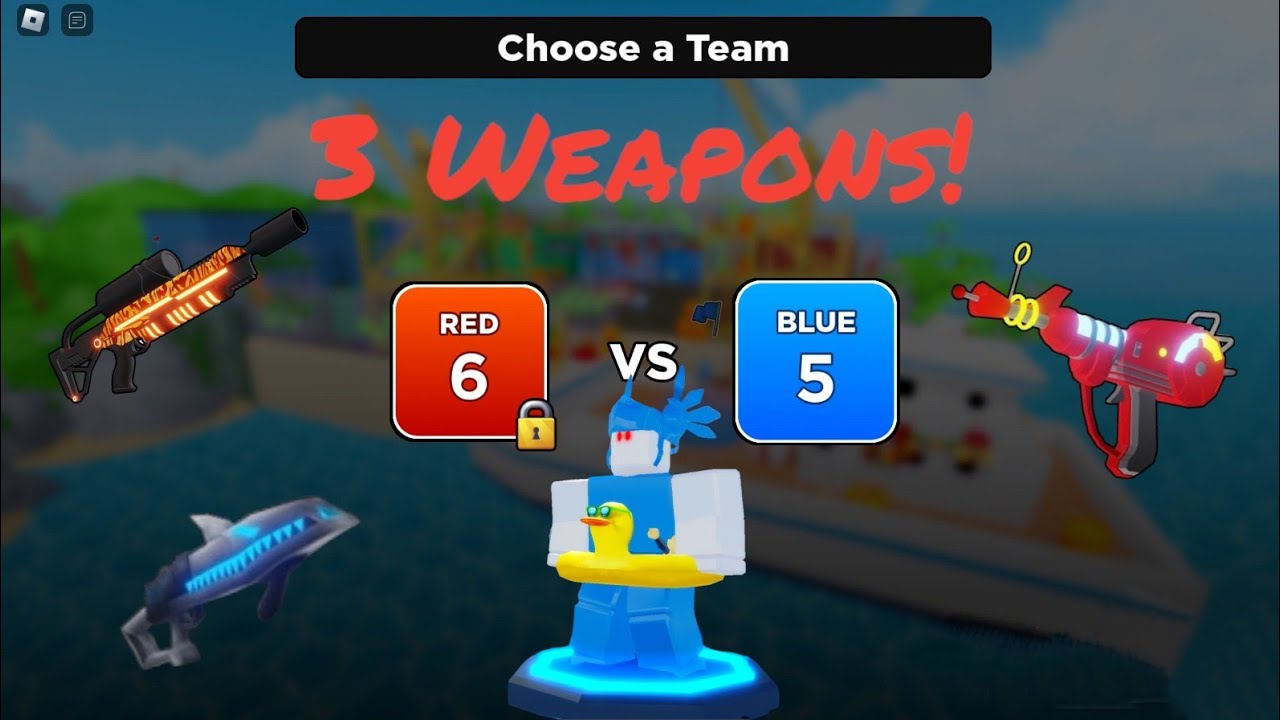 Raygun, Flamethrower and Sharky | Flag Wars! | CTF | Blue Team