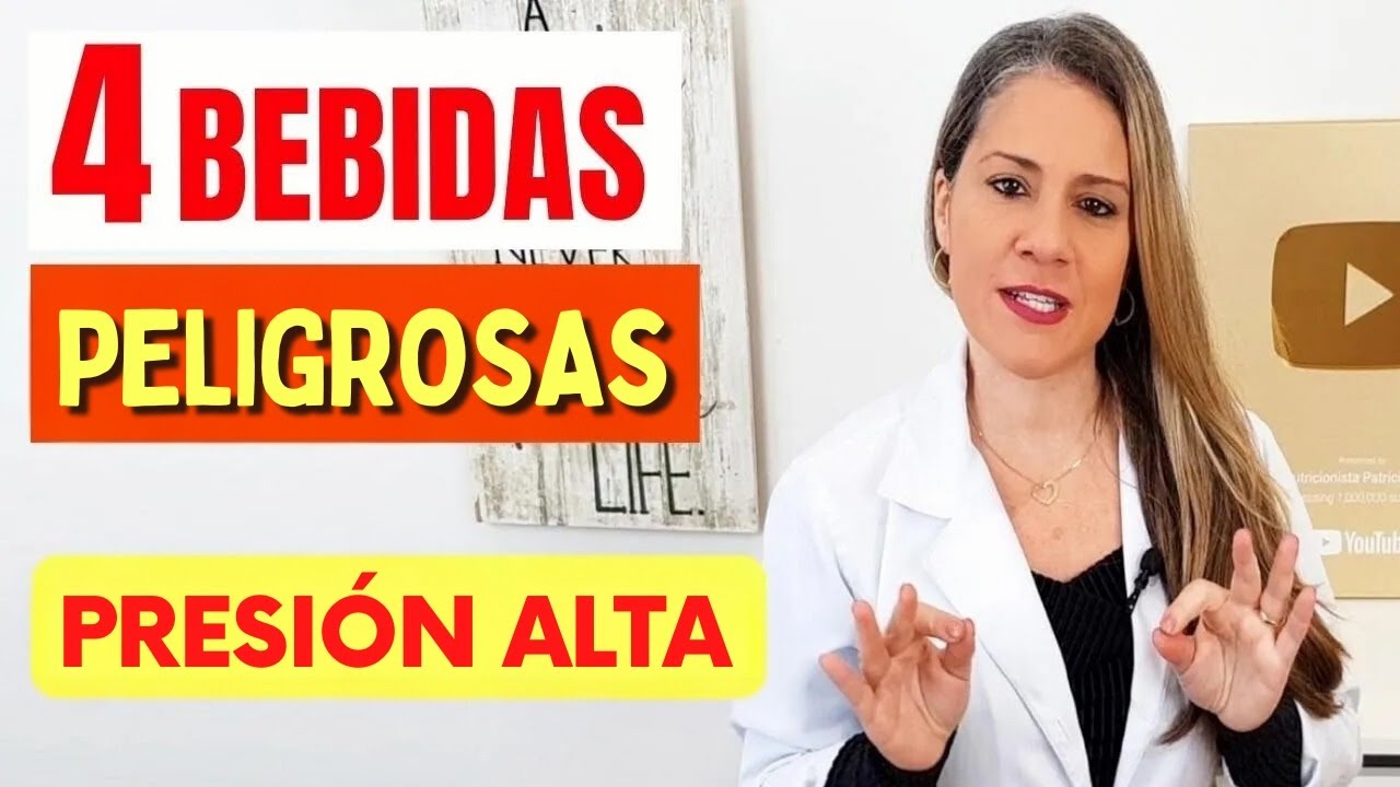 4 Bebidas PELIGROSAS para la PRESIÓN ALTA - ¡Cuidado!