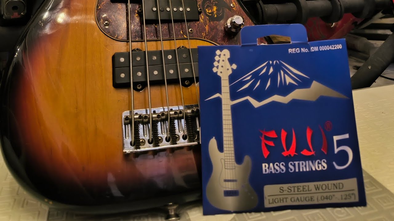 MARKIVIEW! Senar bass buatan lokal, FUJI string 