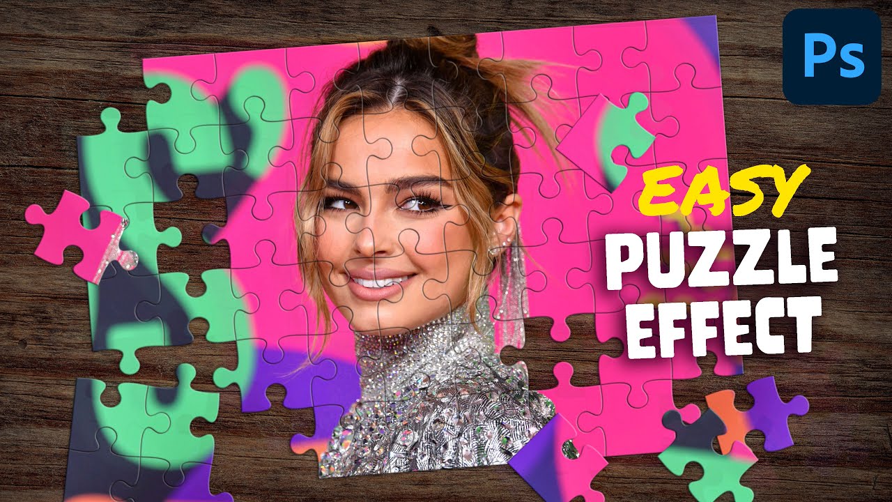 C&oacute;mo crear un rompecabezas con una foto | Tutorial de Photoshop - Efecto rompecabezas