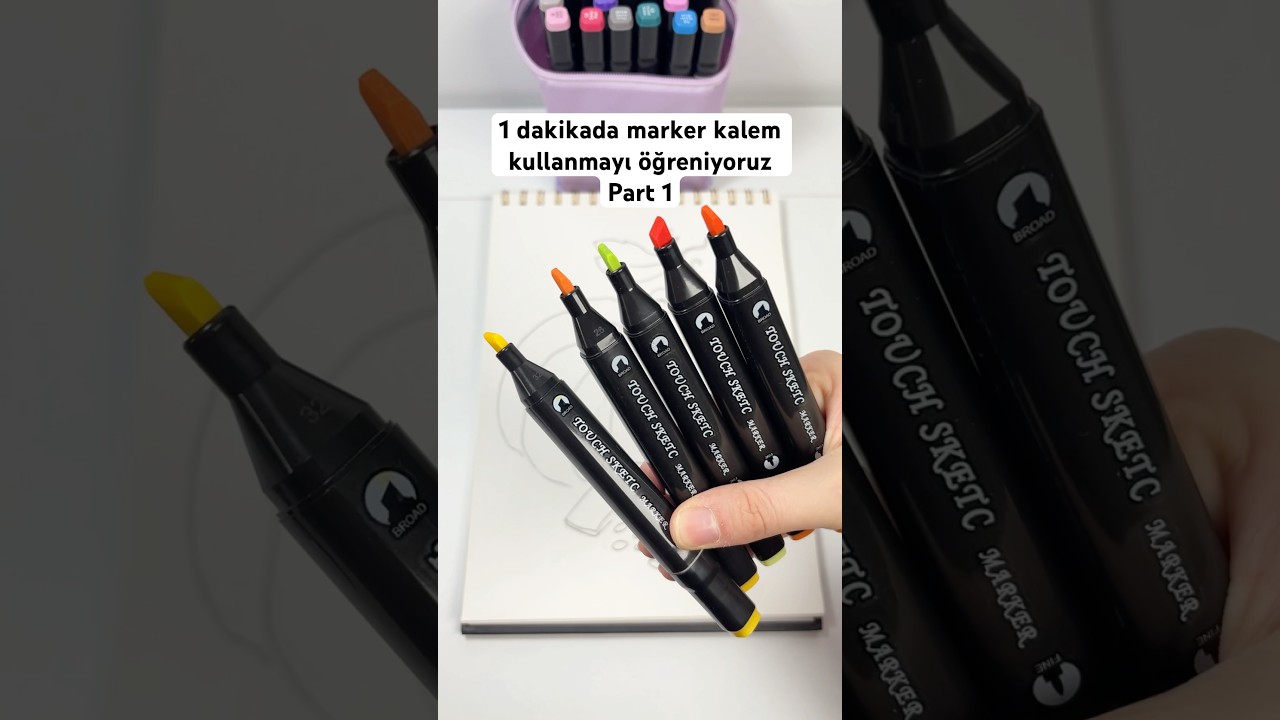 How to use a marker pen part 1 #holidayswithyoutube #markers #shortvideo #marker
