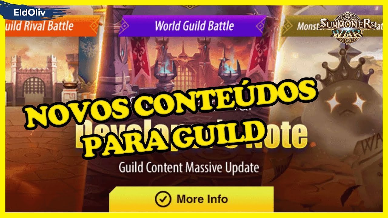 Novos Conteúdos de Guild PvE & PvP - Summoners War