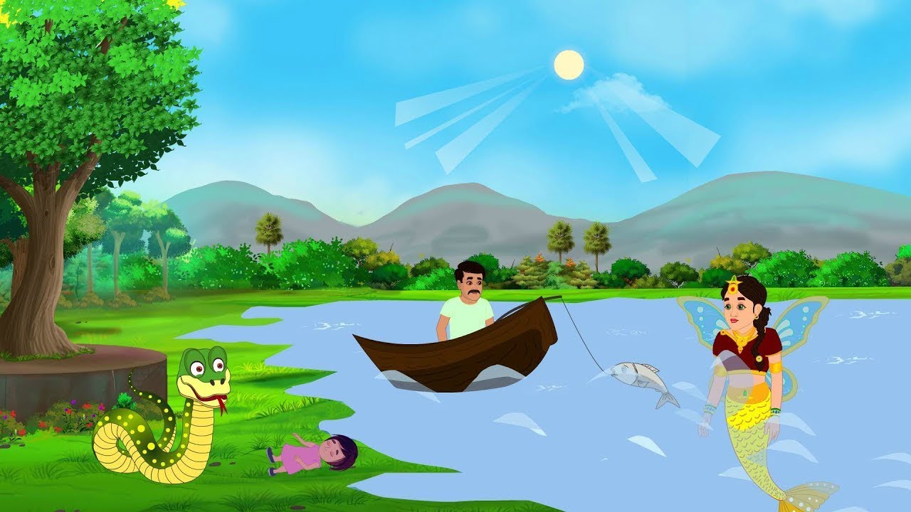 गरीब मछुवारा और जलपरी | Garib machhuwara aur jalpari | Hindi Kahaniyan | Moral Story| Cartoon Story