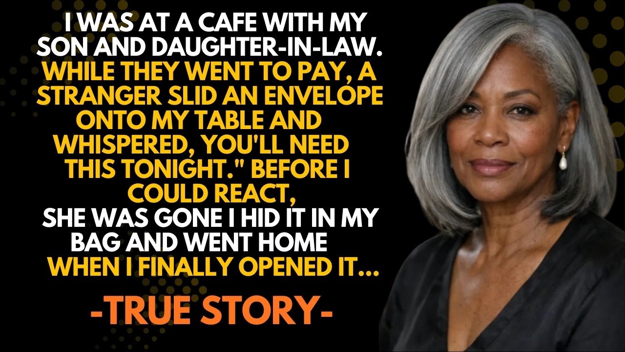 HER TRUE STORY 👵💔 At A Cafe, A Stranger Left Me An Envelope And Said “You’ll Need This Tonight”