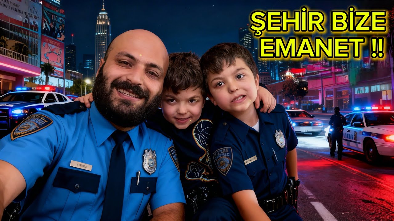 GTA 5’TE ÇOCUKLARLA GÖREVDEYİZ! Polis Olduk, suçlulara göz açtırmadık !!