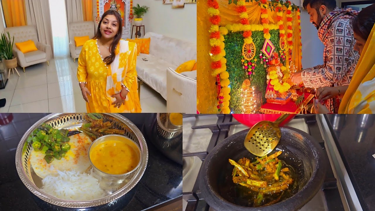 Ganesh Chaturthi Celebration In Dubai || Bappa Ka Day 1 Ka Bhog