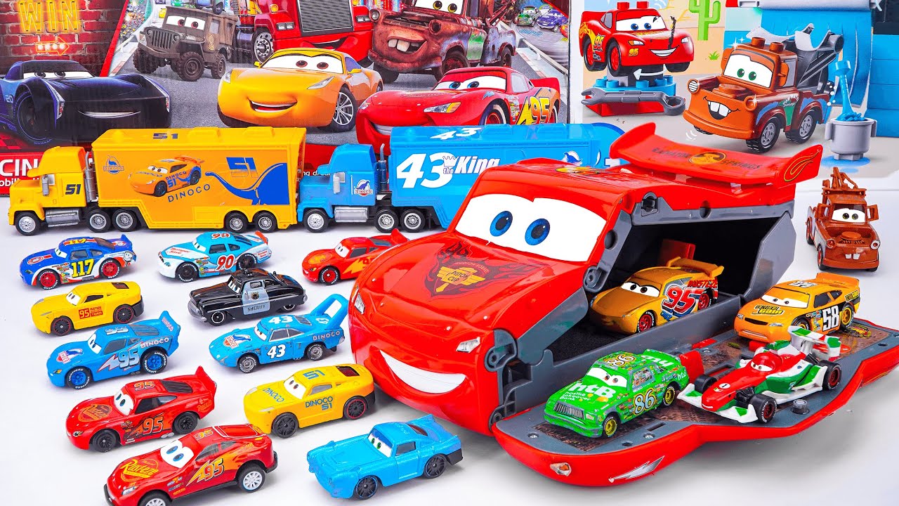 Disney Pixar Cars Unboxing Review | Disney Pixar Cars Stunt and Skills Lightning McQueen