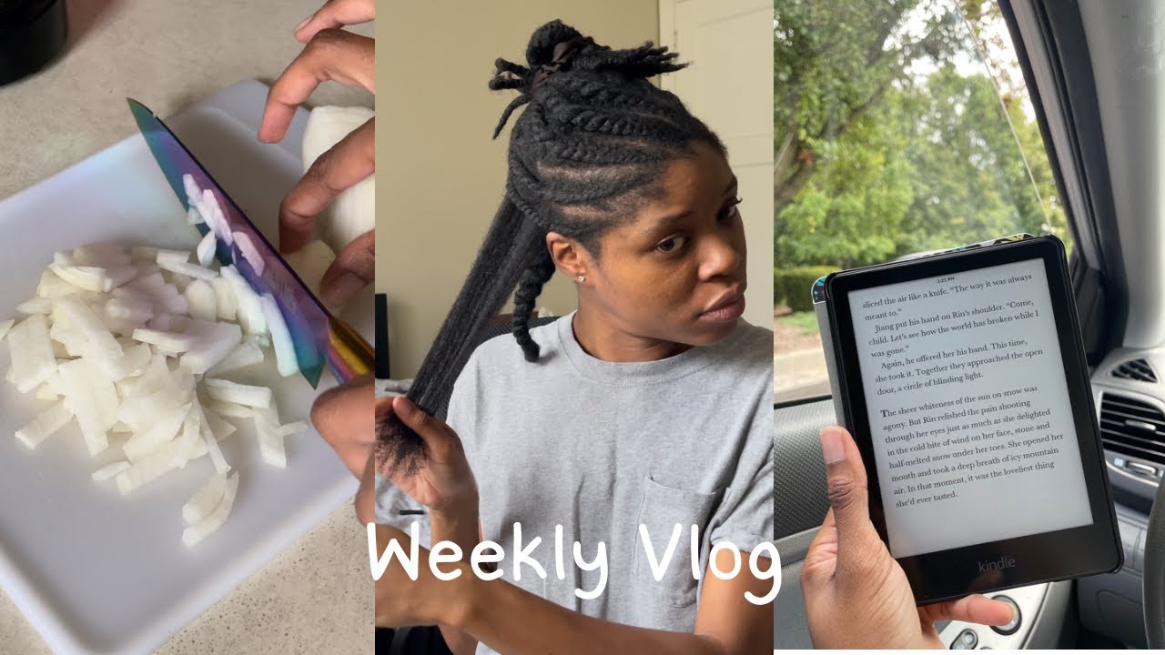 reading salem’s lot, easy weeknight meals, & wash day prep - chatty homebody vlog 