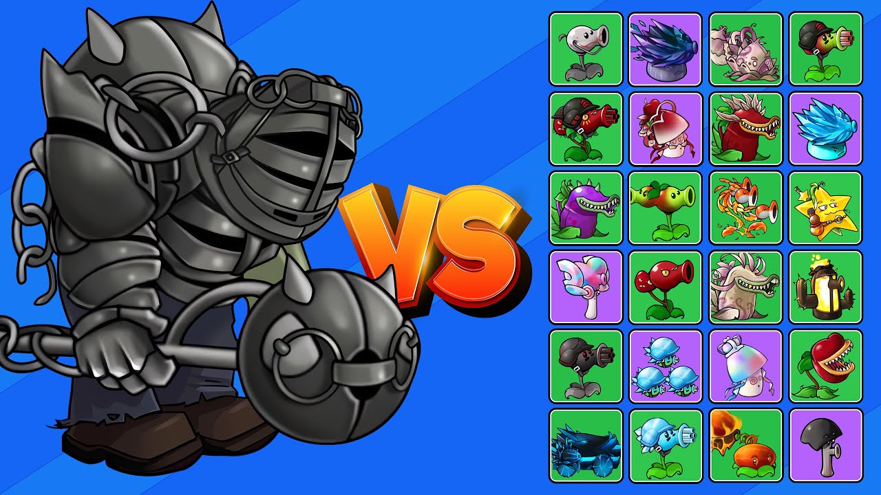ZOMBISTEIN CON ARMADURA vs TODAS LAS PLANTAS FUSIONADAS | PvZ Fusion