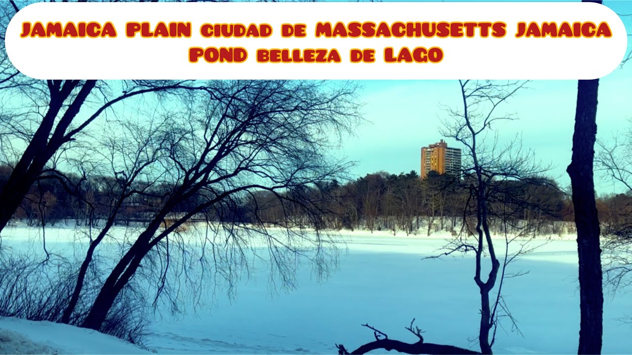 JAMAICA PLAIN una bella ciudad a línea de BOSTON Massachusetts JAMAICA POND una belleza de lugar 