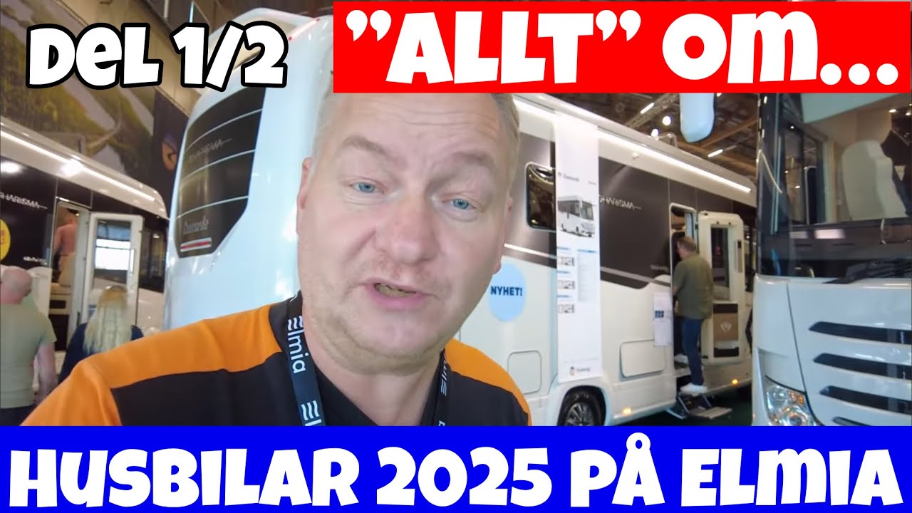 Den lilla husbilslotsen på Elmia 2025 - Del 1/2 #husbilsliv #husbiltips #livetpåochutanförscenen SUB