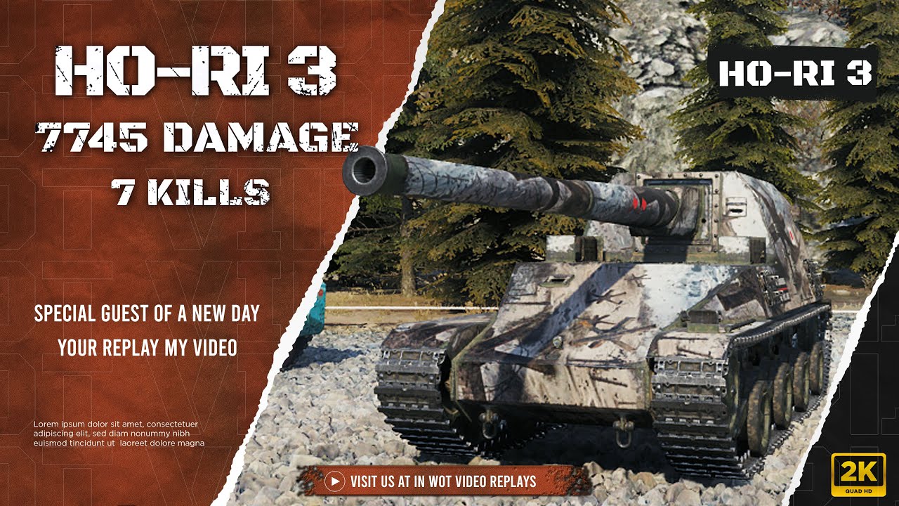 Ho-Ri 3 Bergpass, 8k kolobanov | #wotreplays 237