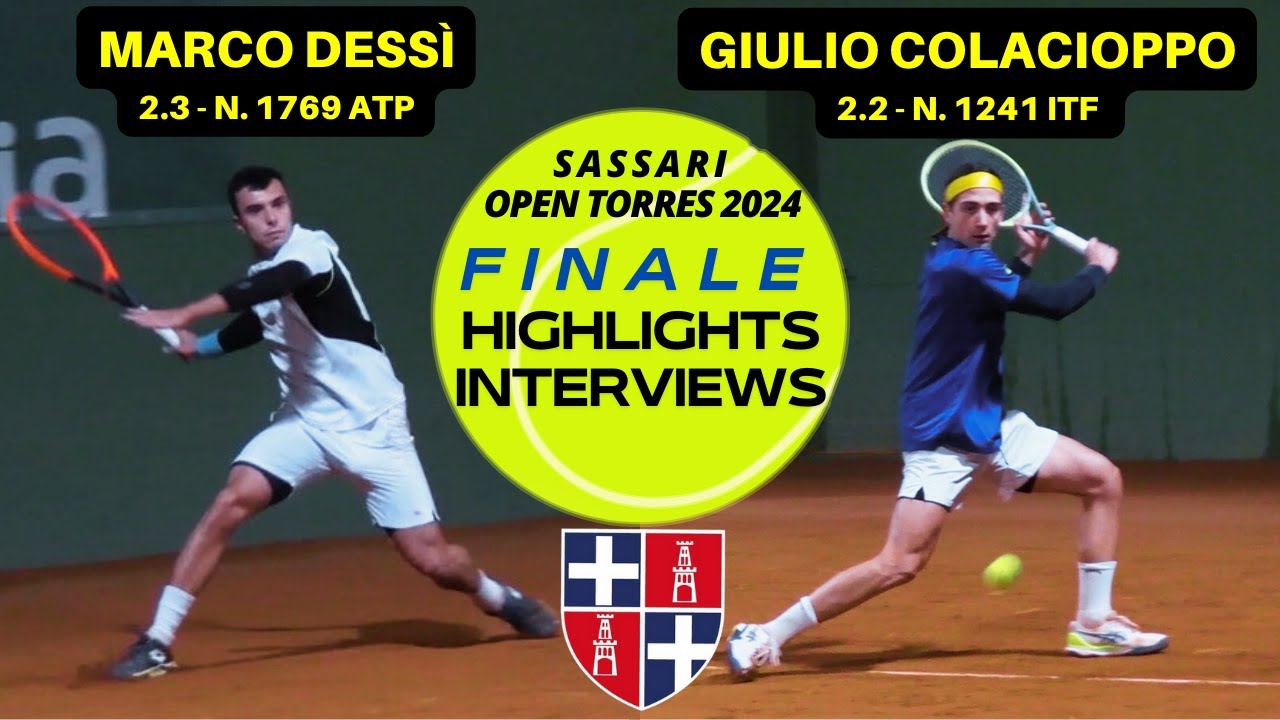 Marco Dessì v Giulio Colacioppo Open Torres Sassari 2024 tennis match highlights italian player