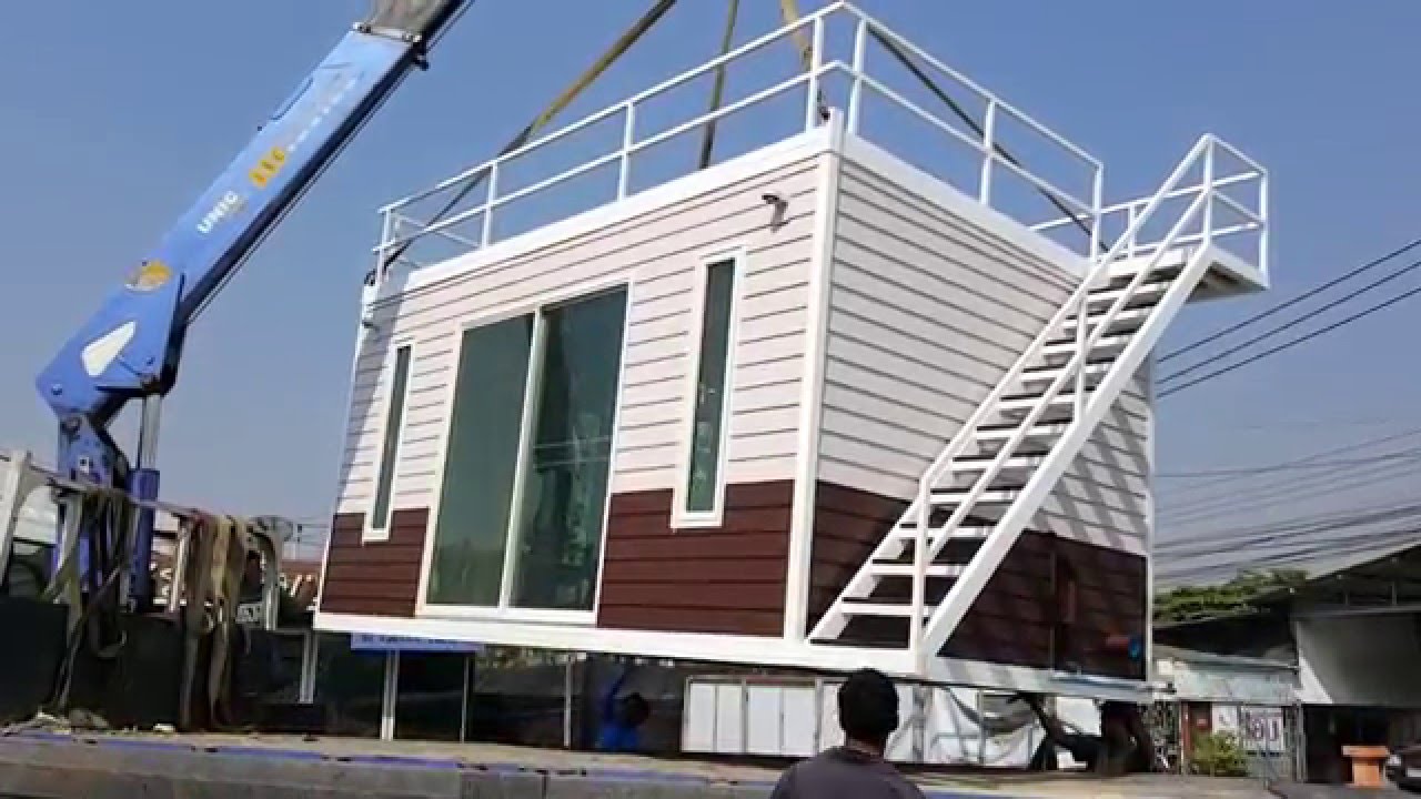 เคลื่อนย้ายบ้านสำเร็จรูป  มีดาดฟ้า (no.103)