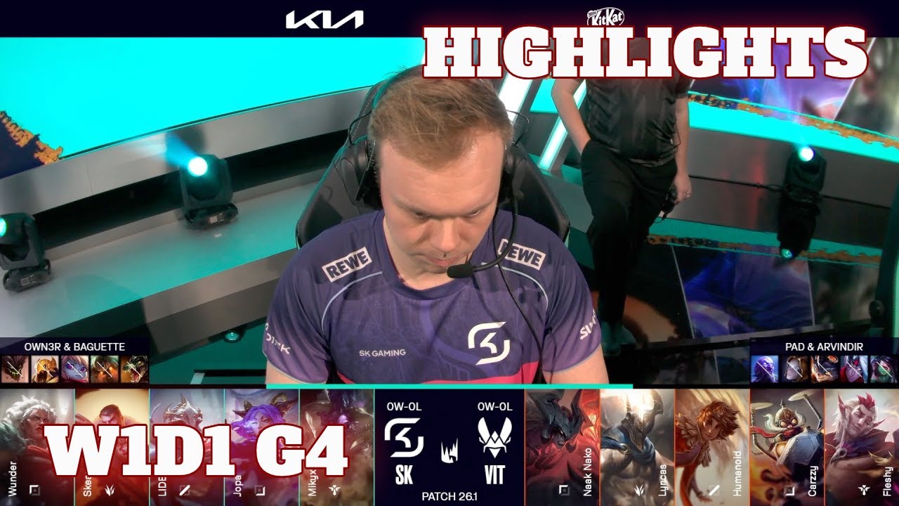 SK vs VIT - Highlights | Week 1 Day 1 LEC Versus 2026 | SK Gaming vs Vitality W1D1