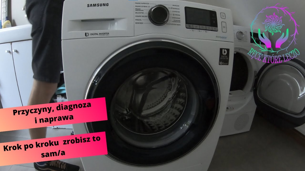 Pralka nie odpompowuje wody i nie wiruje. Udrożnienie pralki Samsung EcoBubble krok po kroku