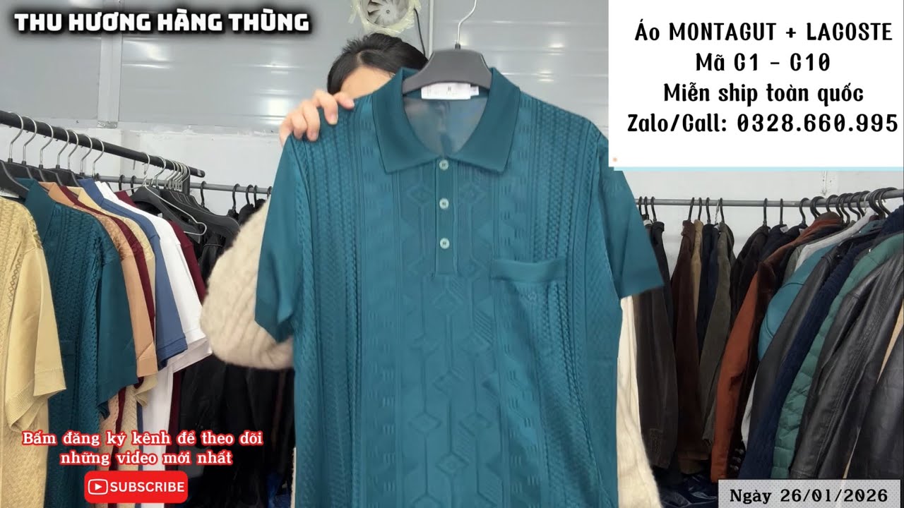 26/01 ÁO MONTAGUT PHÁP - LACOSTE PHÁP | MIỄN SHIP TOÀN QUỐC | 032 866 0995