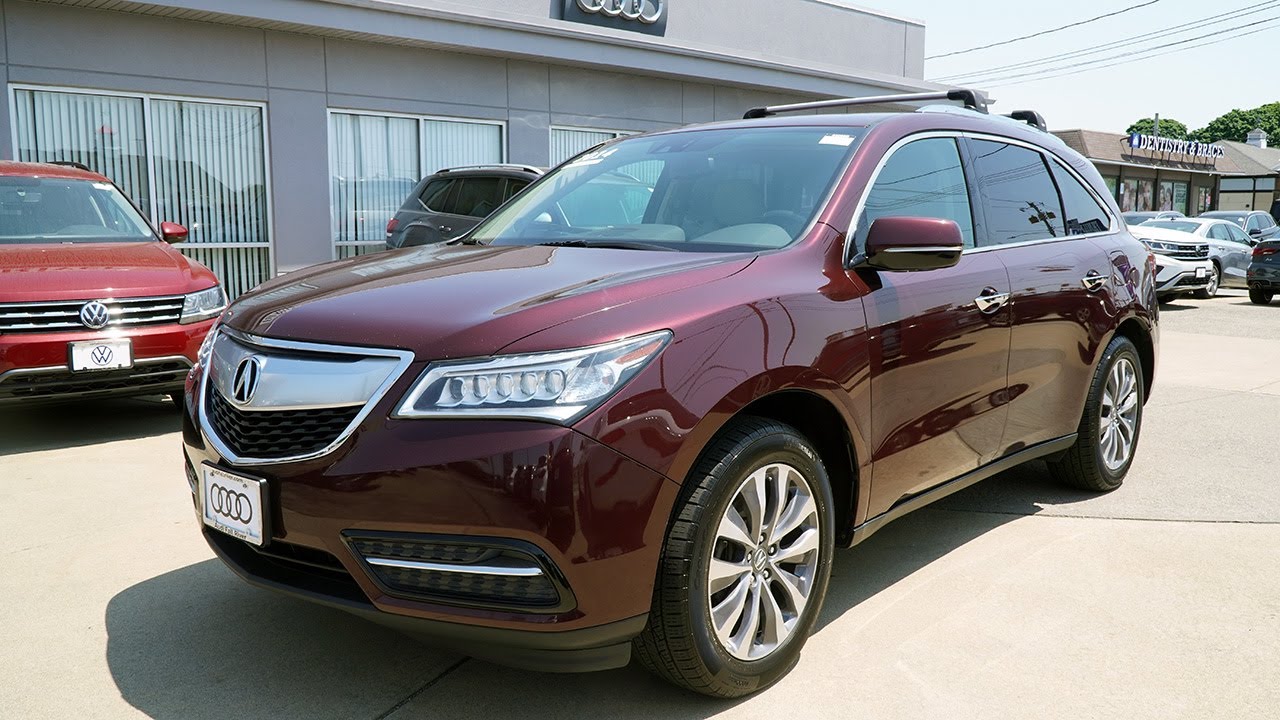 2014 Acura MDX Burgundy | Video Tour with Aiden