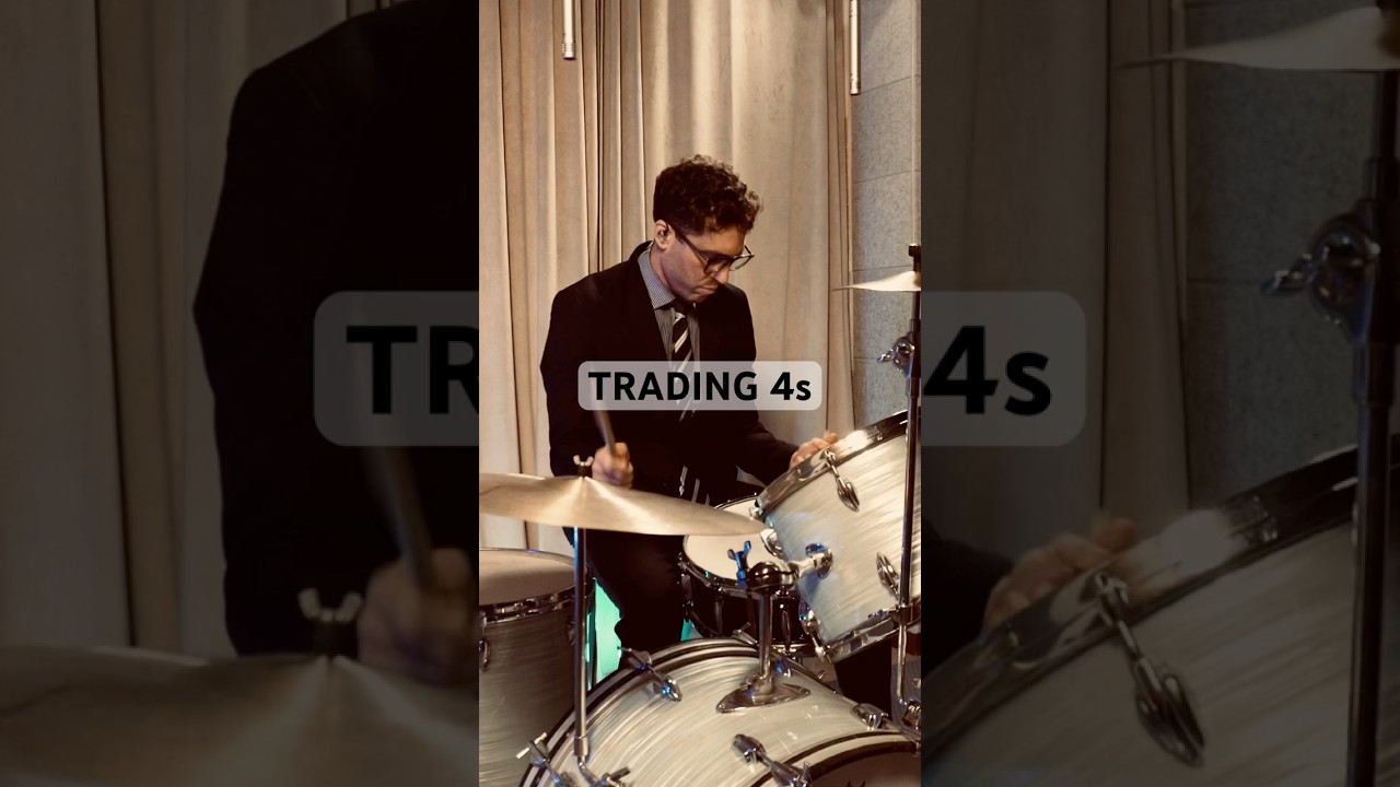 Trading 4s on Honeysuckle Rose #drumsolo #drums #jazz #swing #drummer