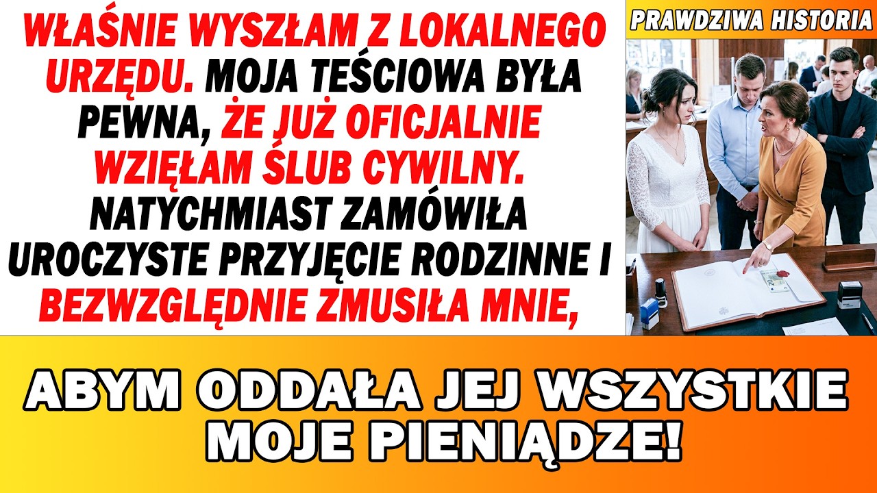 Wyszłam Z Urzędu. Teściowa Myślała, Że Wzięłam Ślub. Zam&oacute;wiła Przyjęcie Rodzinne, Zmuszając Mnie...