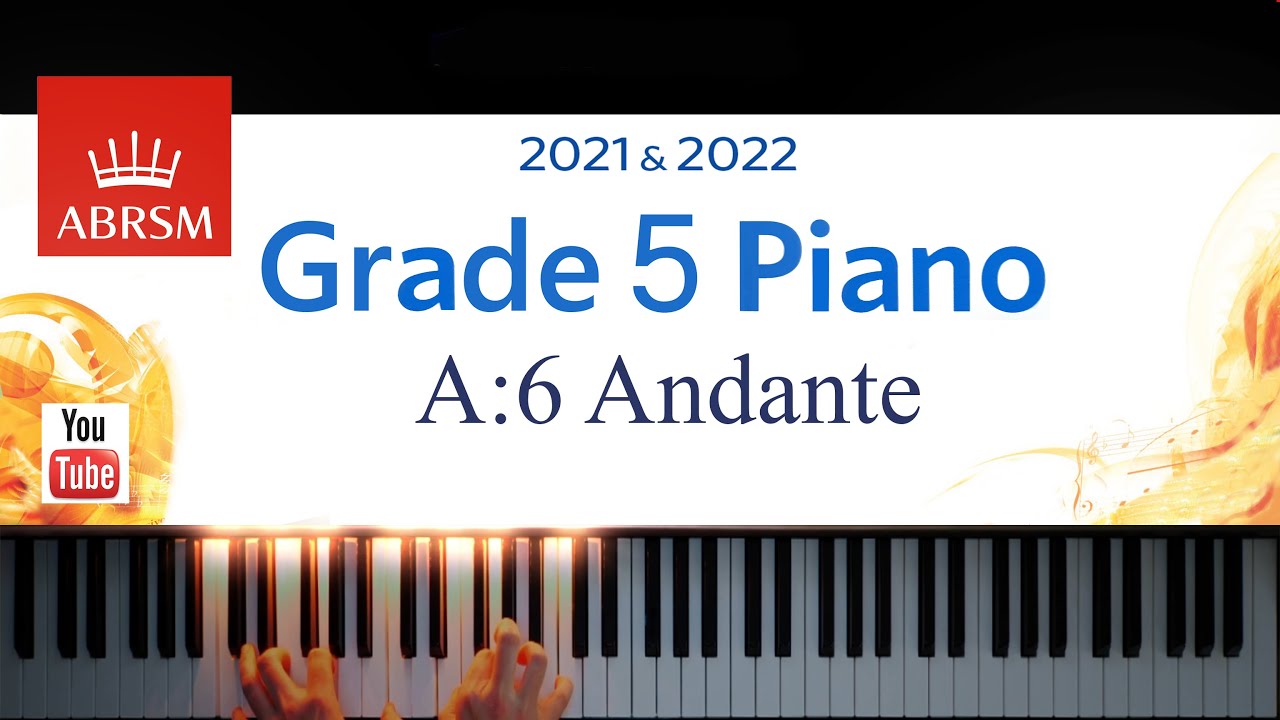 ABRSM 2021-2022 Grade 5, A:6. Andante ~ J. H. Fiocco. Piano exam piece