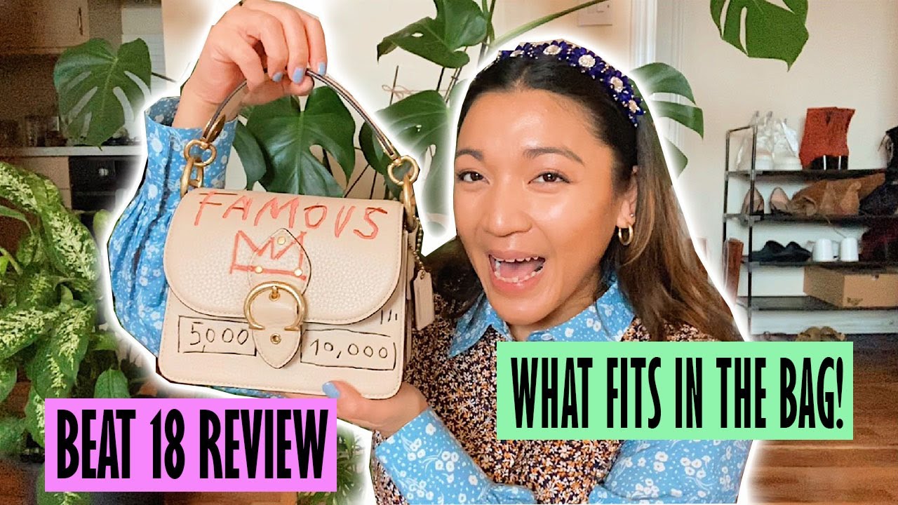 COACHxBASQUAIT BEAT 18 SHOULDER BAG REVIEW | What fits in the bag! | Elle & Ark