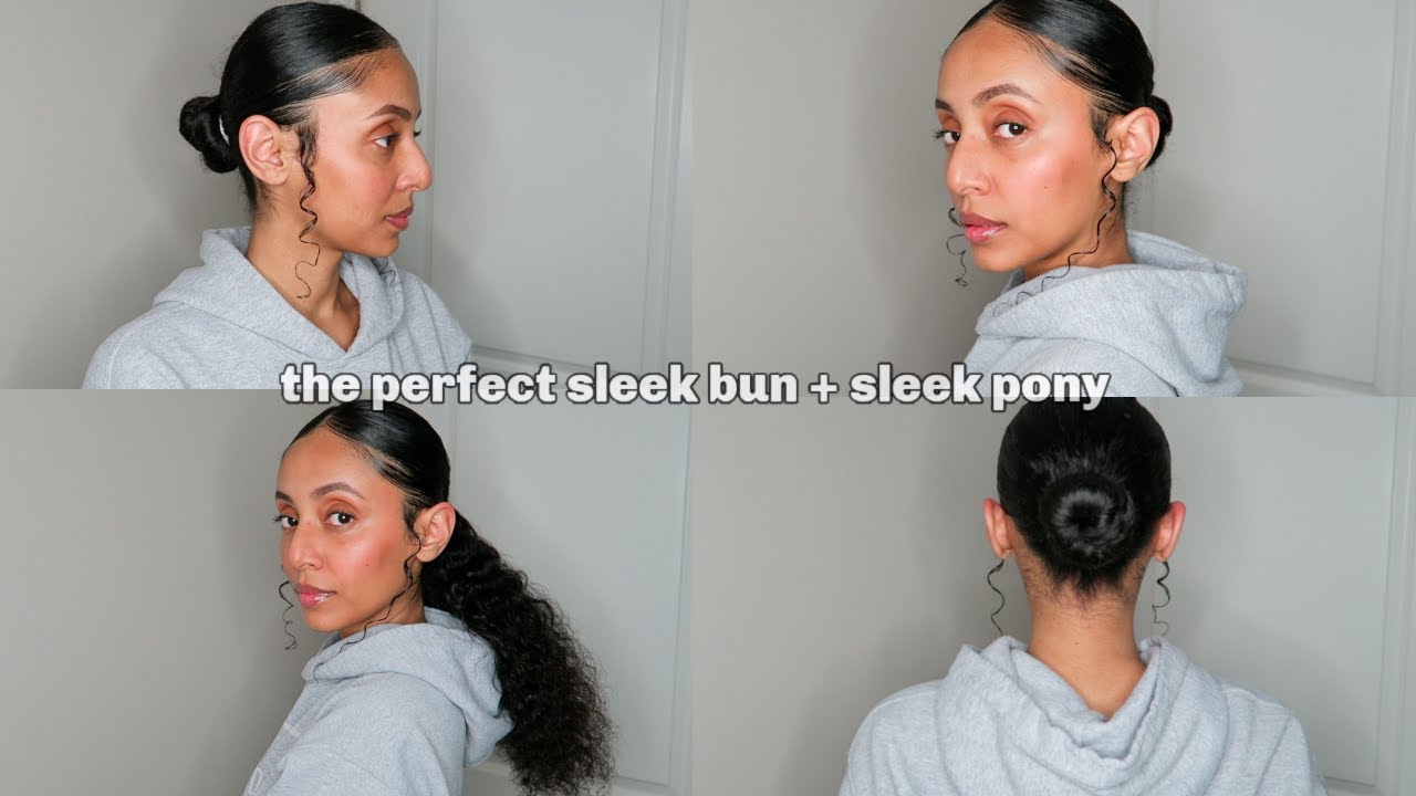 THE PERFECT SLEEK BUN + SLEEK PONY TUTORIAL | JUST SHERNETTE