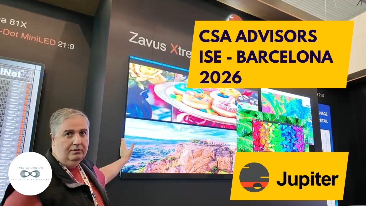 Jupiter Video Wall & Display Solutions at ISE Barcelona 2026 with CSA Advisors, Inc.