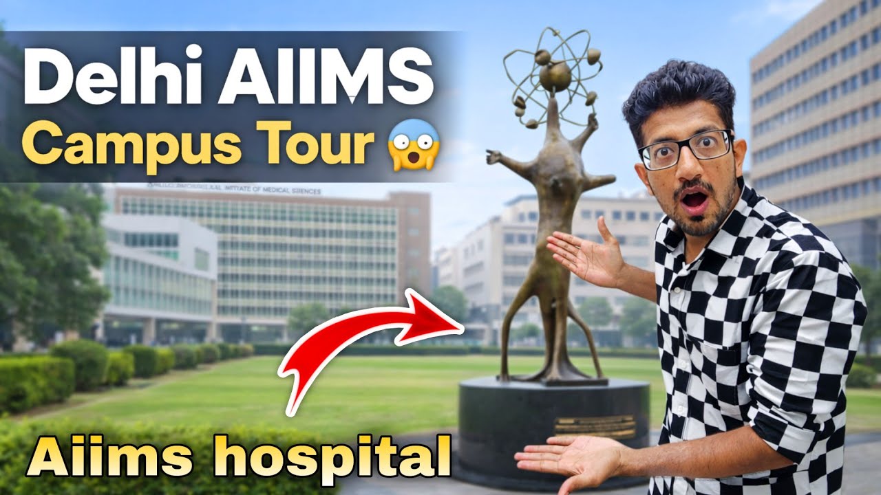 AIIMS Delhi Tour 😱😲 AIIMS Campus Tour with Nisha | delhi aiims vlog