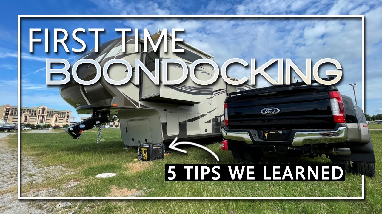 First Time Boondocking at NASCAR | Tips We Learned !