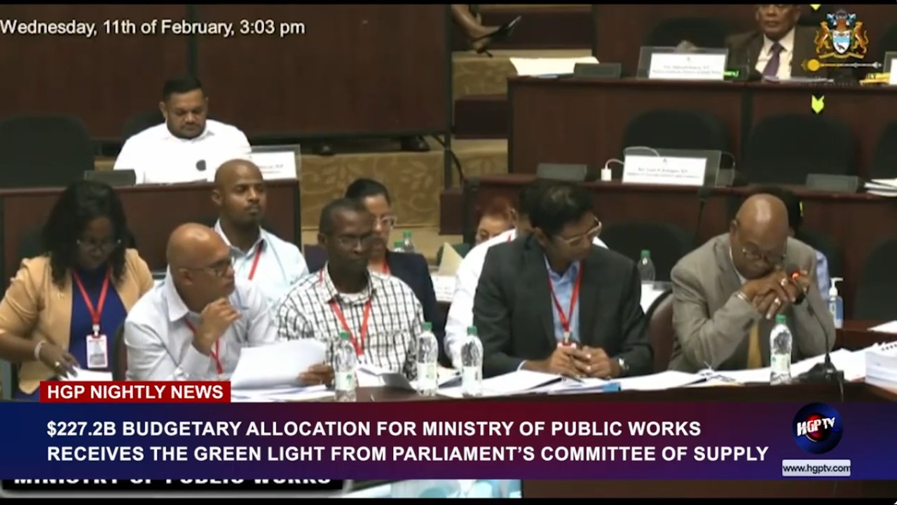 $227.2B BUDGETARY ALLOCATION FOR MINISTRY OF PUBLIC WORKS RECEIVES THE GREEN LIGHT FROM........