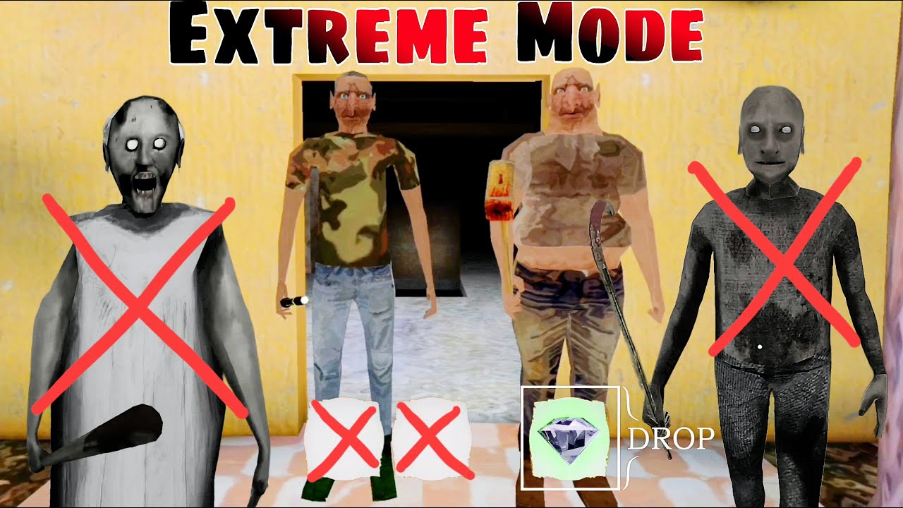 No Granny And Grandpa In The Twins Extreme Mode All Exits Unlocked Using One Item Slot