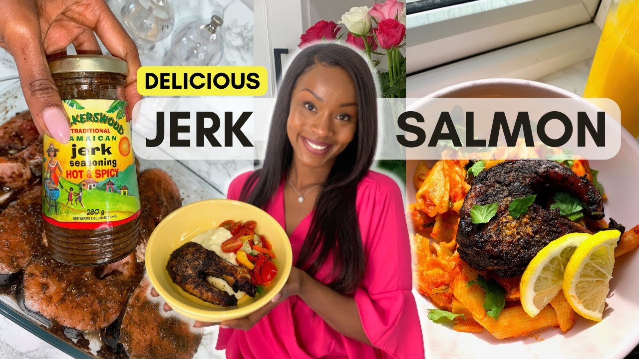 Jamaican Jerk Salmon Recipe | Weekly Meal Prep For Weight Loss READY in  20 Mins | Beginner Friendly