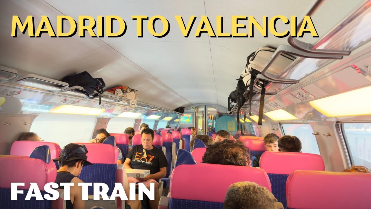 FAST Train From Madrid To Valencia Spain (OUIGO)