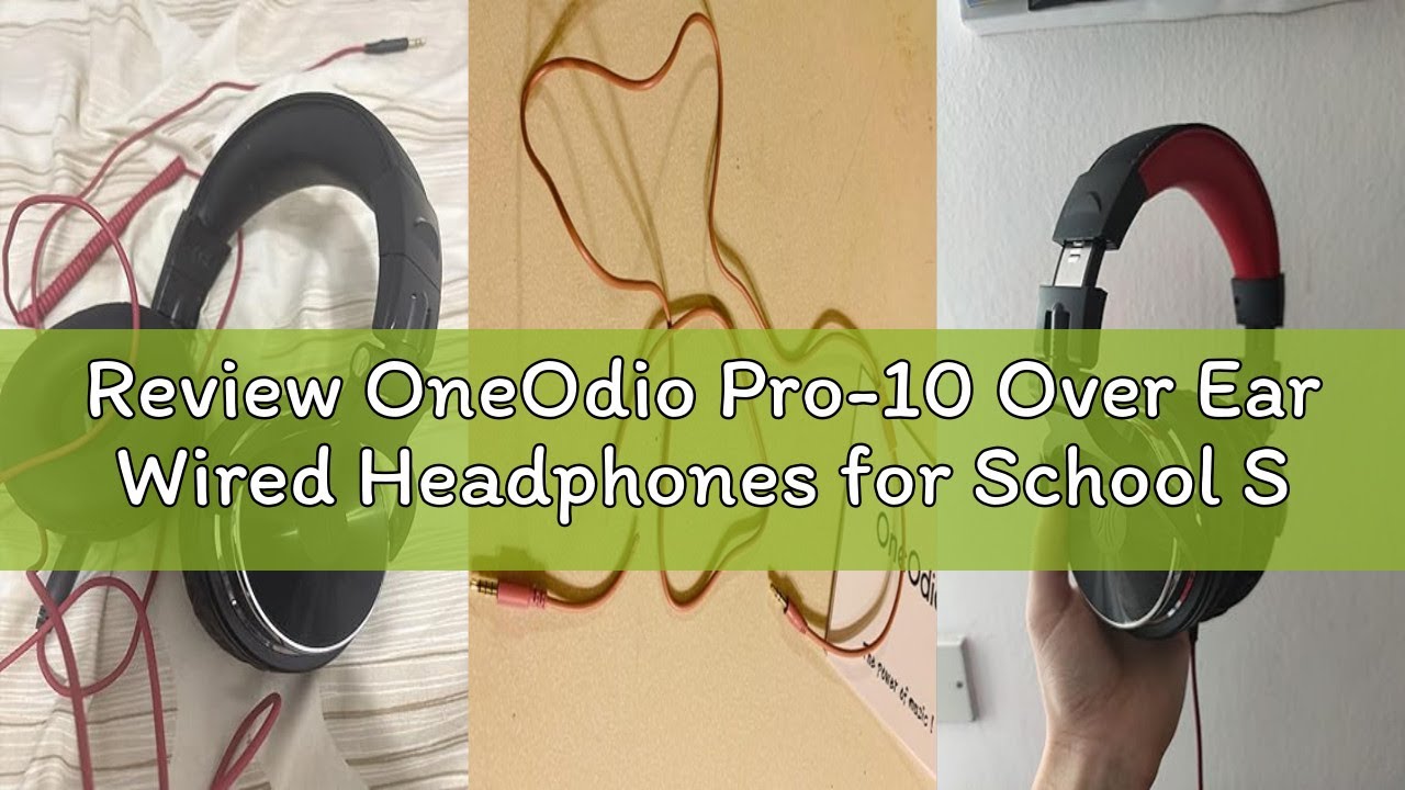 Review OneOdio Pro-10 Over Ear Wired Headphones for School Studio Monitor & Mixing DJ Stereo Headset