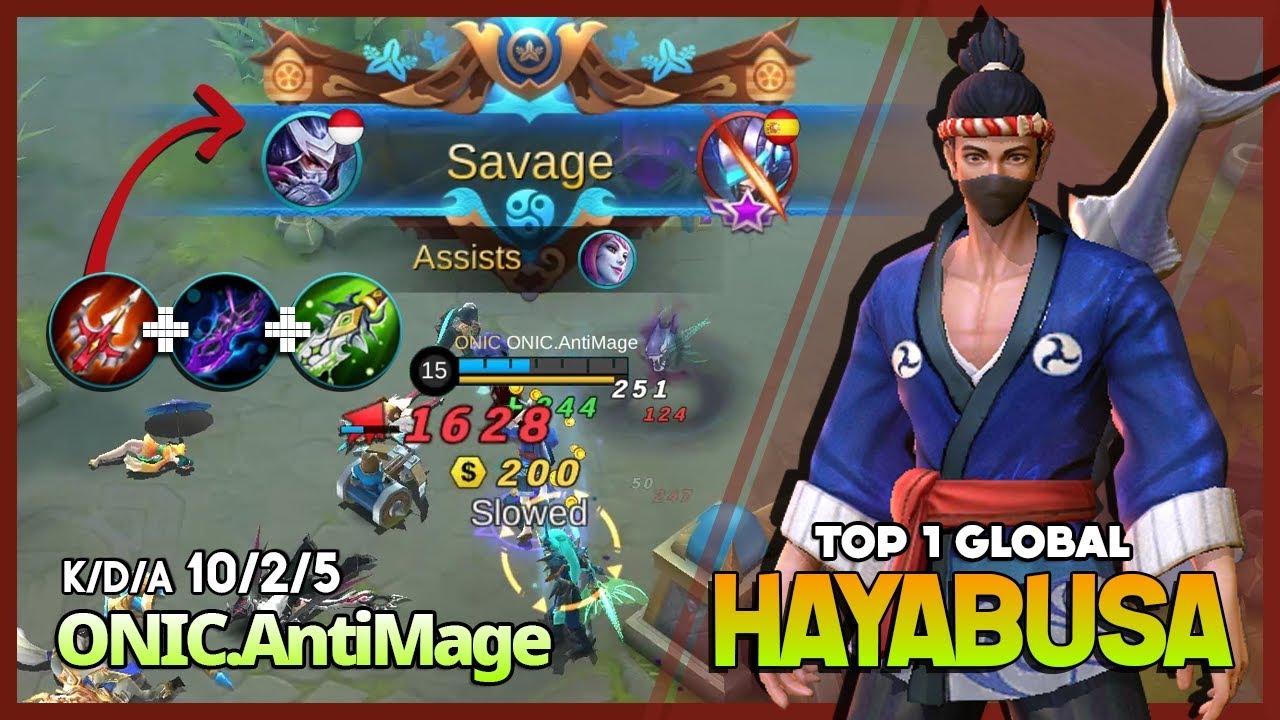 Scarlet Phantom Worth it for Hayabusa? Savage Perfect by ONIC.AntiMage Top 1 Global Hayabusa ~ MLBB