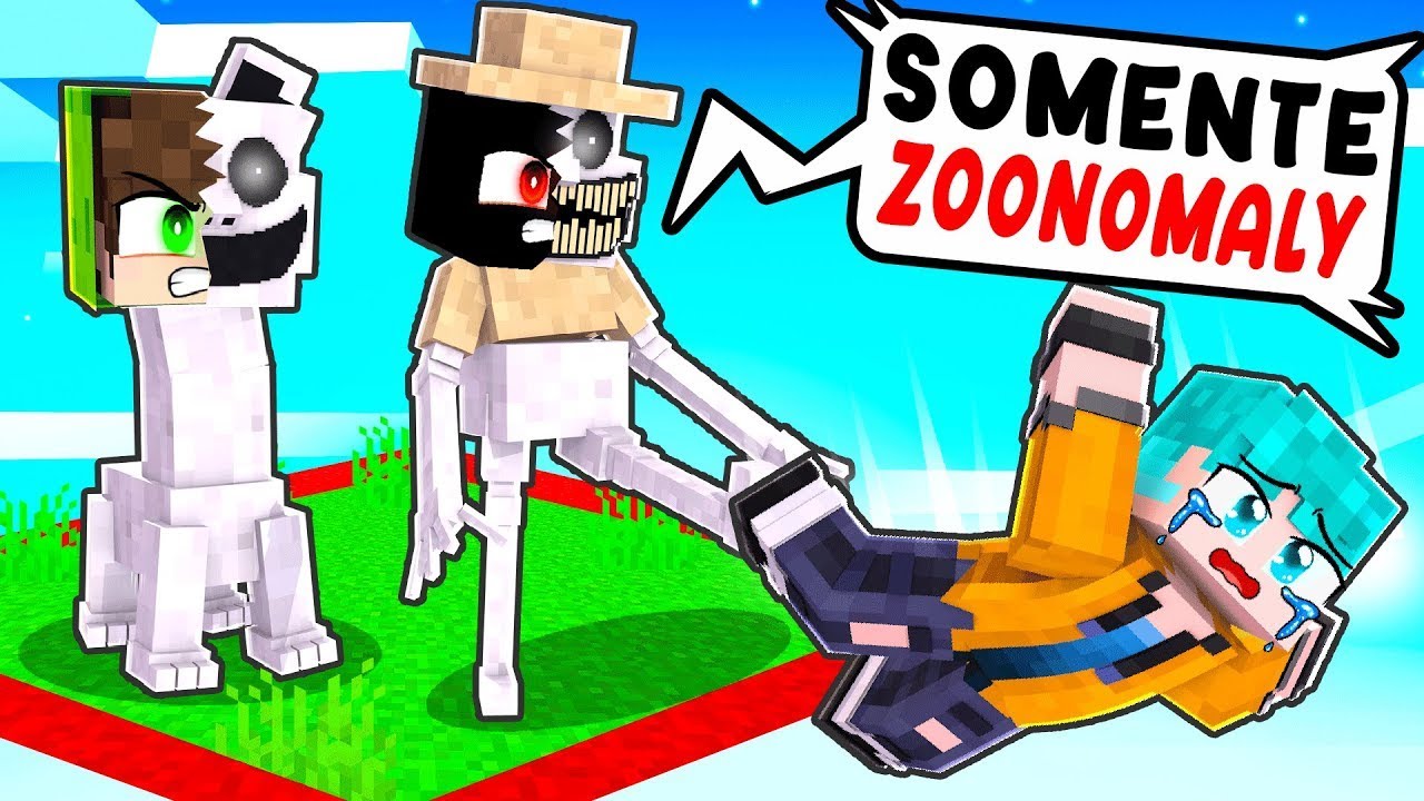 PRESOS em uma CHUNK com ZOONOMALY no Minecraft